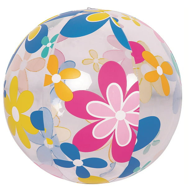 Pool Central 20 Blue and Green Star Patterned Beach Ball 